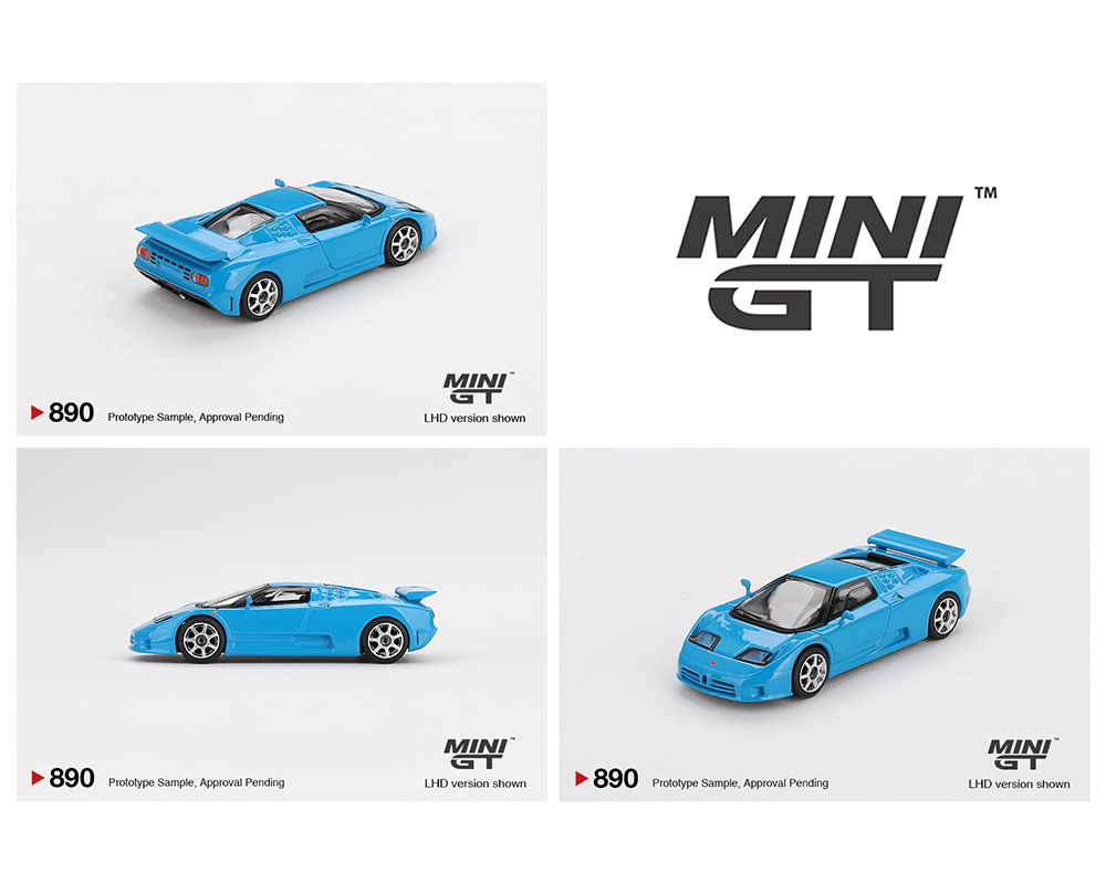 Preorder) Mini GT 1:64 Bugatti EB110 Super Sport - Blue - M
