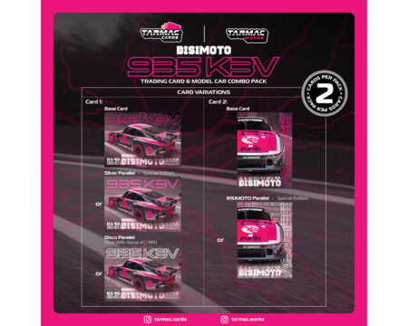 (Preorder) Tarmac Works 1:64 Bisimoto Porsche 935 K3V with Trading Cards - IXO Models Collab - Hobby64 Tarmac Cards - Image 2