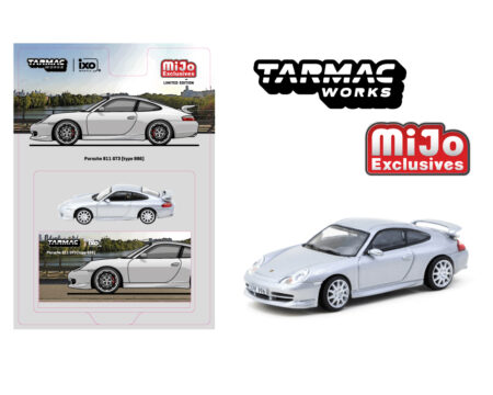 Tarmac Works 1:64 Porsche 911 GT3 (Type 996) - Silver- Global64 - Mijo Exclusives