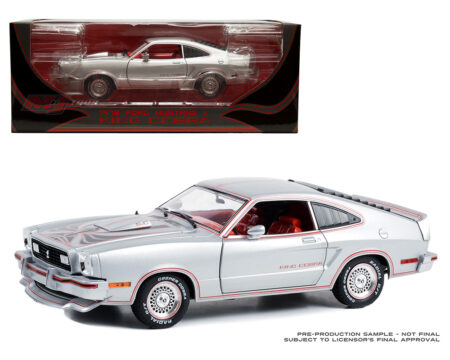 Greenlight 1:18 1978 Ford Mustang II King Cobra - Silver - Limited Edition