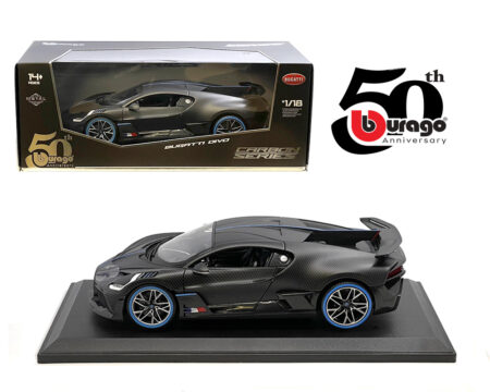 Bburago 1:18 Bugatti Divo - Carbon Series - 50th Anniversary Limited Edition