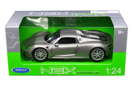 Welly 1:24 Porsche 918 Spyder Hard Top (Silver)