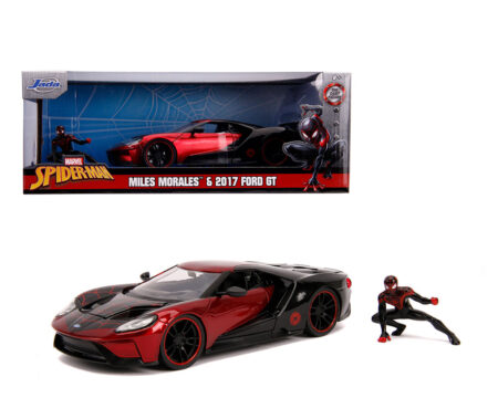 Jada 1:24 Spiderman 2017 Ford GT w/ Miles Morales - Marvel - Hollywood Rides