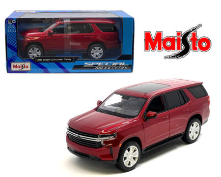 Maisto 1:26 2021 Chevrolet Tahoe - Red - Special Edition