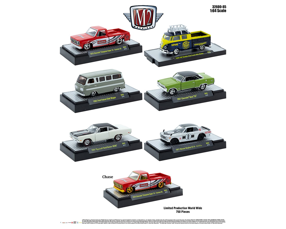 M2 Machines 1:64 Detroit-Muscle Release 85 Assortment - M & J Toys