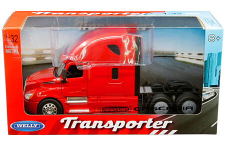 Welly 1:32 Freightliner Cascadia - Red - Transporter
