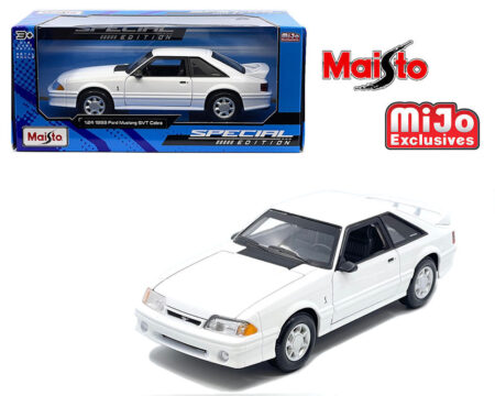 Maisto 1:24 Ford Mustang SVT Cobra 1993 - White - Special Edition - Mijo Exclusives