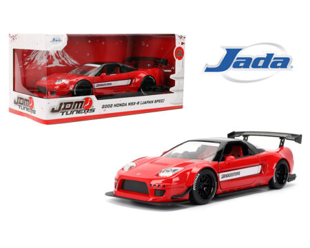 Jada 1:24 2002 Honda NSX-R Japan Spec Bridgestone - Red with Black Roof - JDM Tuners