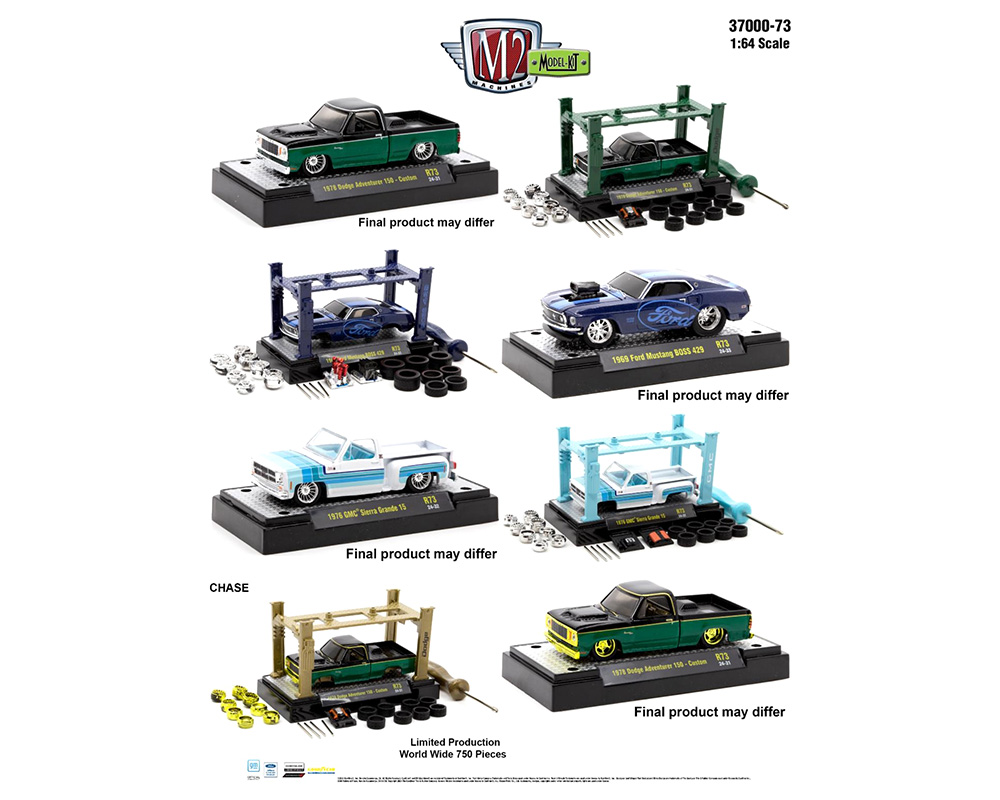 M2 Machines 1:64 Model-Kit Release 73 Assortment - M & J