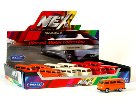 Welly 3" 1972 Volkswagen Bus T2 - Display Tray Box of 12
