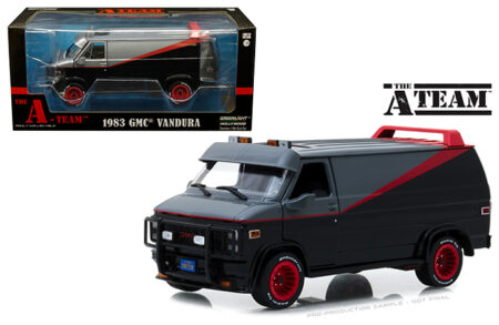 Greenlight 1:24 The A-Team 1983 GMC Vandura - Grey/Black