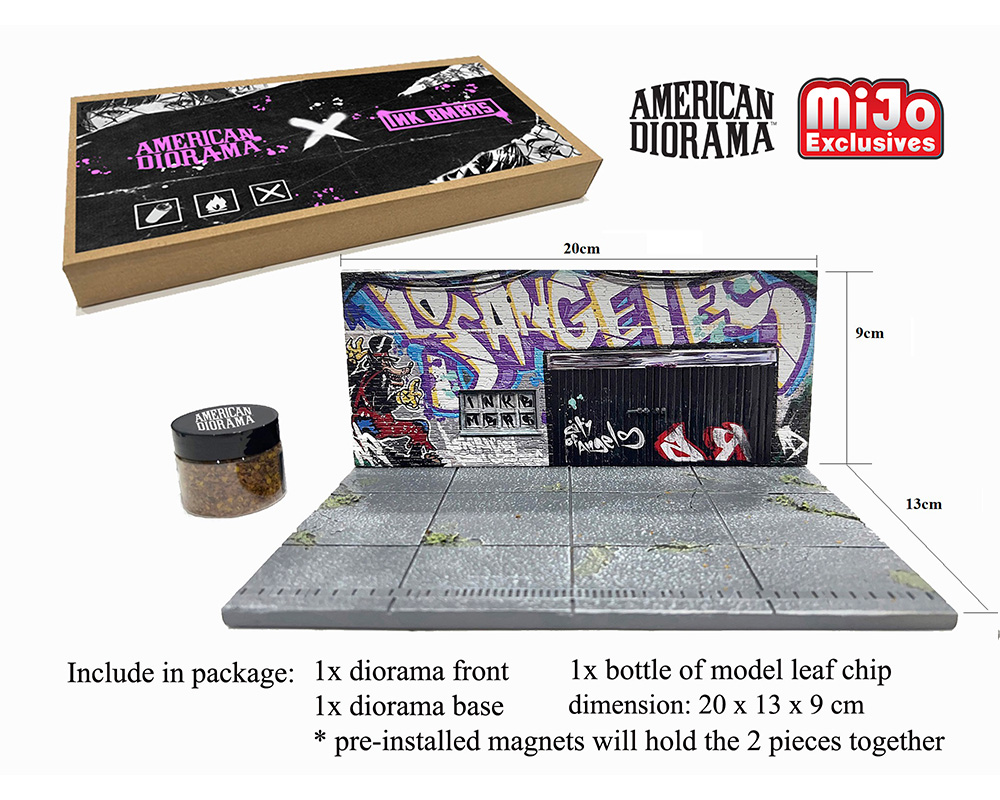 American Diorama 1:64 MiJo Exclusives LA Street Art Diorama