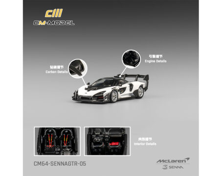 (Preorder) CM Model 1:64 Mclaren Senna GTR - White - Limited Edition