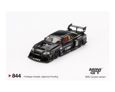 (Preorder) Mini GT 1:64 Nissan LB-ER34 Super Silhouette SKYLINE - Black - Image 2