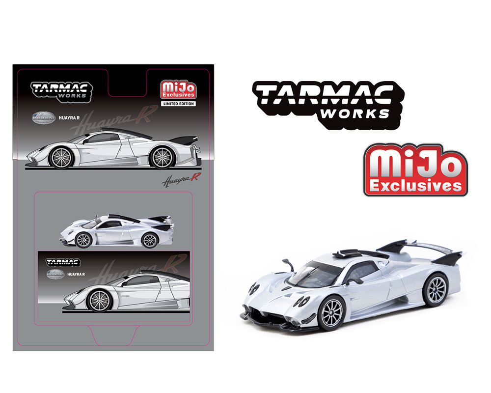 Preorder) Tarmac Works 1:64 Pagani Huayra R - Satin Silver
