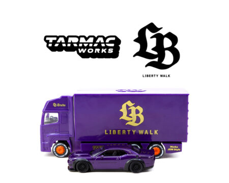 Tarmac Works 1:64 LB-WORKS Dodge Challenger SRT Hellcat with Truck Special Edition - Global64