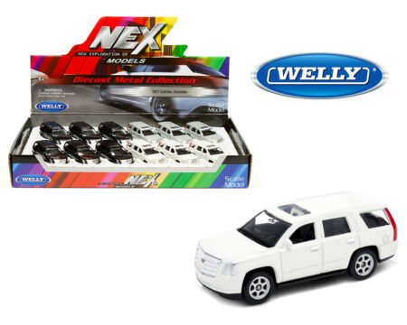 Welly 3" 2017 Cadillac Escalade - 3 Colors - Display Tray Box of 12