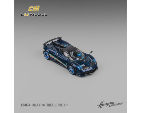 (Preorder) CM Model 1:64 Pagani Huayra - Tricolor Carbon Blue - Limited Edition - Image 3