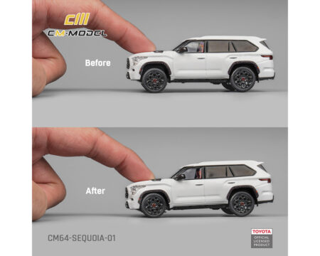 (Preorder) CM Model 1:64 Toyota Sequoia TRD PRO 2024 - White - Limited Edition - Image 2