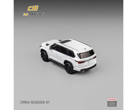 (Preorder) CM Model 1:64 Toyota Sequoia TRD PRO 2024 - White - Limited Edition - Image 3