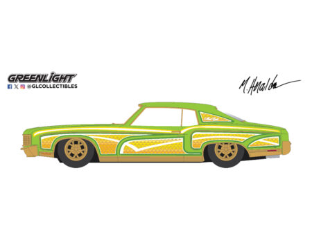 Greenlight 1:64 1970 Chevrolet Monte Carlo Lowrider – Michael Heralda Special Edition - Hobby Exclusive - Green