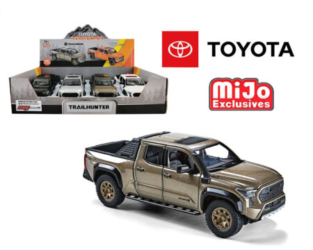 MiJo Exclusives 1:24 2024 Toyota Tacoma Trailhunter Edition - 4 Colors - Display Tray Set of 4
