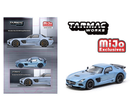 Tarmac Works 1:64 Mercedes-Benz SLS AMG Coupe Black Series - Matte Blue - Global64 - MiJo Exclusives Limited Edition