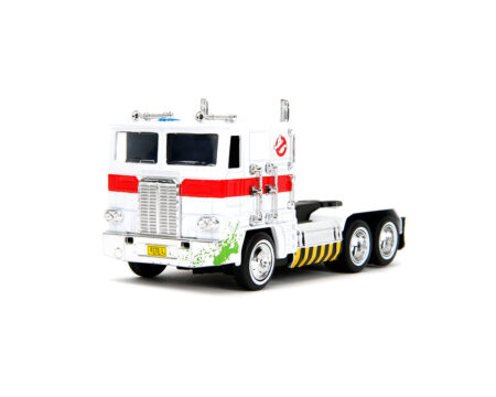 Jada 1:32 Ghostbusters x Transformers Optimus Prime G1 with Ecto-1 Graphics - Hollywood Rides - Image 2