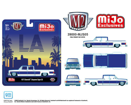 (Preorder) M2 Machines 1:64 1977 Chevrolet Cheyenne Super 30 LA - White - MiJo Exclusives Limited Edition