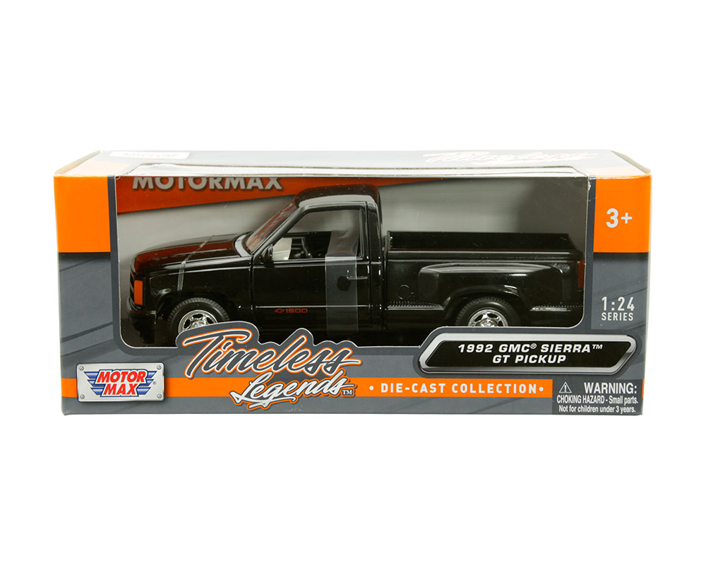 Motormax 1:24 1992 GMC Sierra GT Pick up Truck - Black