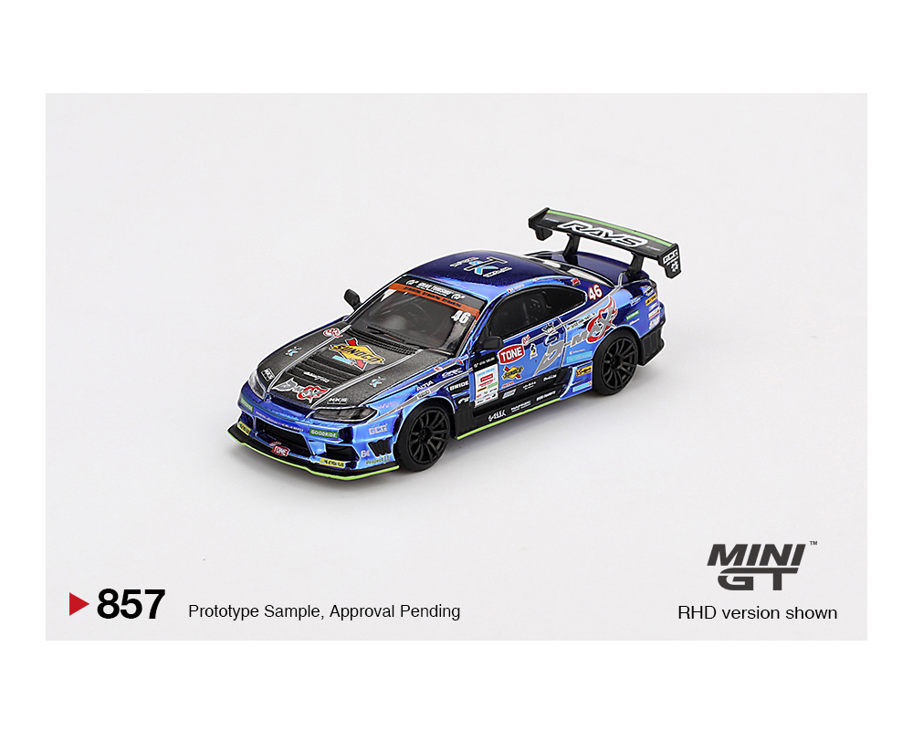 Mini GT 1:64 Japan Exclusive Nissan Silvia (S15) D-MAX Racing #46 2023 D1 Grand Prix - Limited Edition - Image 2
