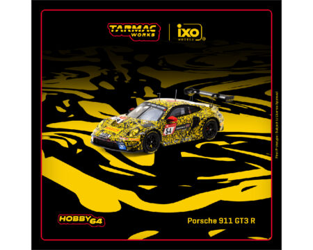 (Preorder) Tarmac Works 1:64 Porsche 911 GT3 R Nürburgring 24h 2023 - Yellow - Hobby64