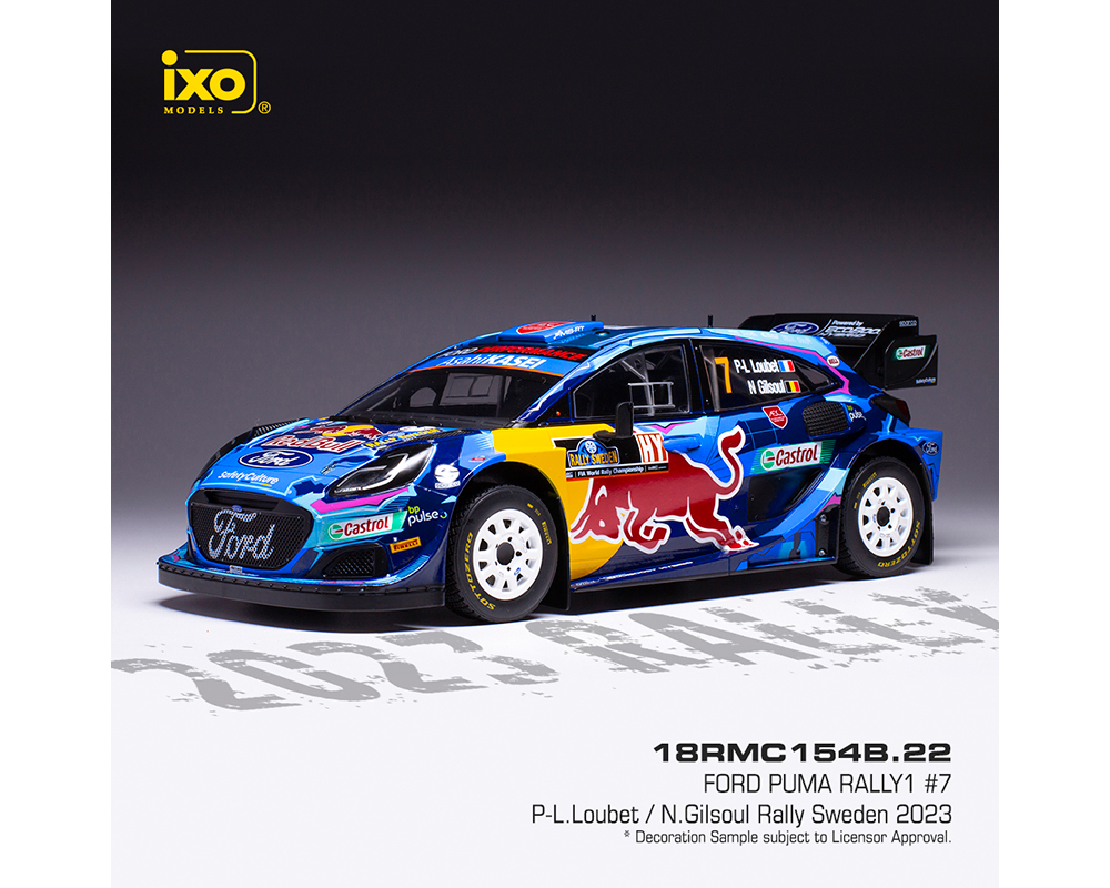 Ixo Models 1:18 Ford Puma Rally1 #7 P-L.Loubet - N.Gilsoul