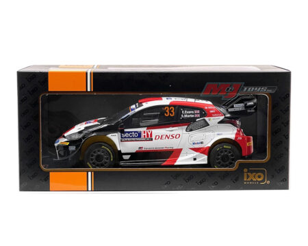 Ixo Models 1:18 Toyota GR Yaris Rally 1 of Finland #33 Winner 2023 - White/Red/Black
