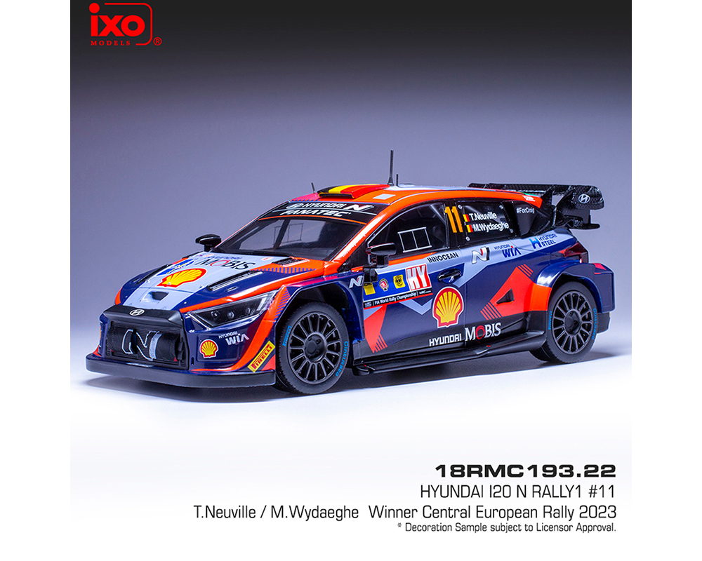 ixo 1/18 ヒュンダイi20 wrc T.ヌービル　2019ラリーRACC Ixo Models 1:18 Hyundai i20 N Rally1 #11 T.Neuville - M