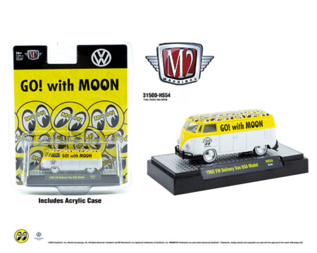 M2 Machines 1:64 1960 Volkswagen Delivery van USA Model Mooneye's - White- Hobby Exclusive