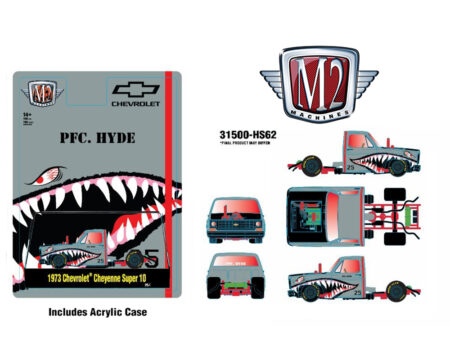 (Preorder) M2 Machines 1:64 1973 Chevrolet Cheyenne Super 10 "PFC. HYDE" Shark Face - Hobby Exclusive