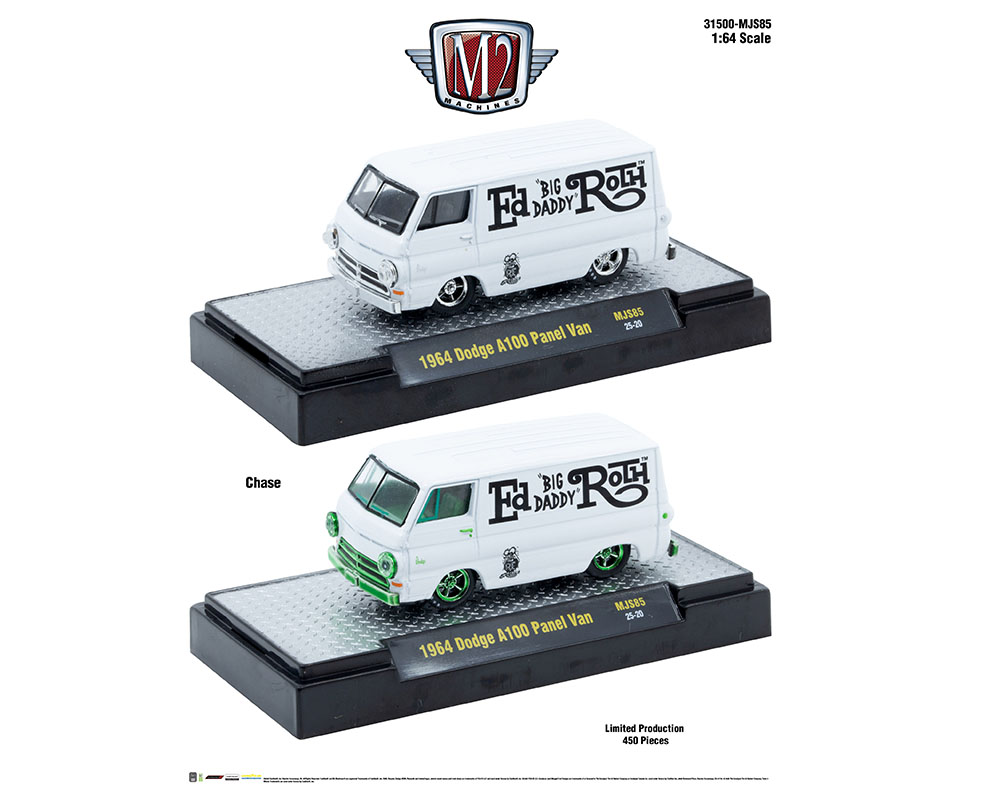 M2 Machines 1:64 1964 Dodge A100 Panel Van Rat Fink Ed Roth