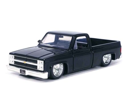 Jada 1:24 1985 Chevrolet C10 Pickup with Minilite Wheels - Black - Just Trucks - MiJo Exclusives Limited Edition 2,400 Pieces - Image 2