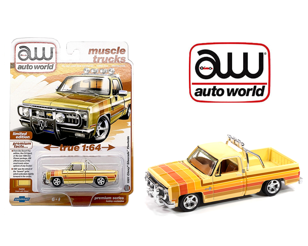 Auto World 1:64 1981 Chevrolet Silverado Fleetside Custom