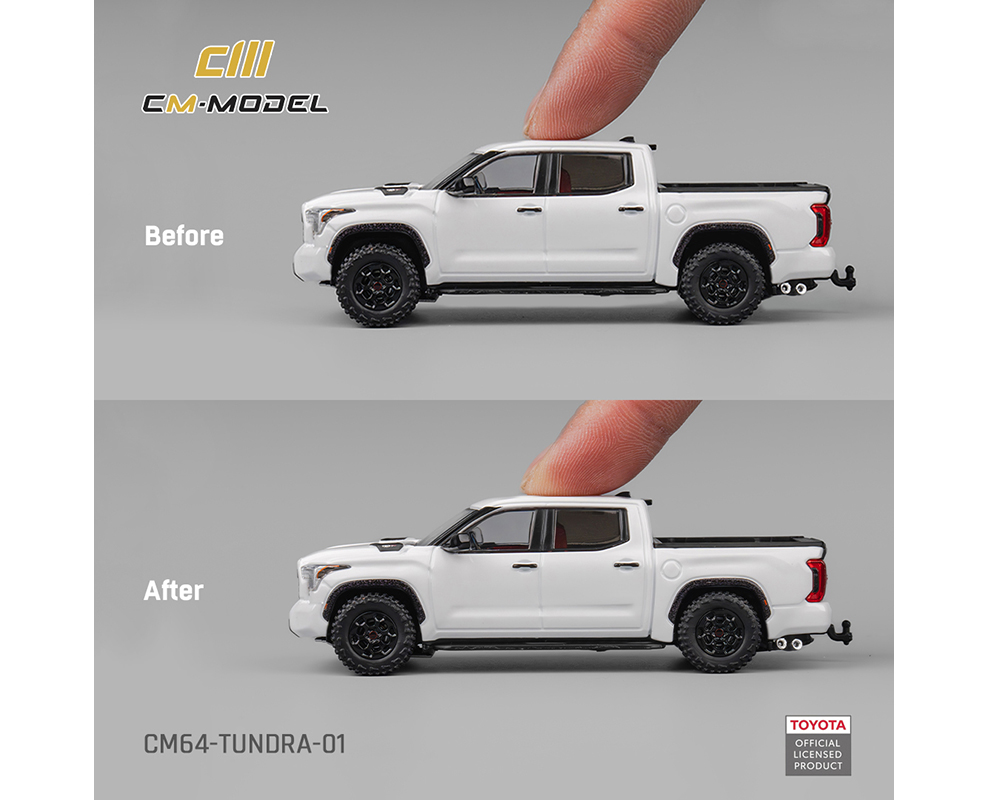 Tundra ［Unlimited（2ED）］1枚 Preorder) CM Model 1:64 Toyota Tundra - White - Limited