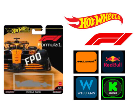(Preorder) Hot Wheels 1:64 F1 Racing Premium G Assortment - Team McLaren, Williams, KICK