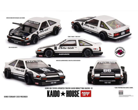 (Preorder) Kaido House x Mini GT 1:64 Toyota AE86 Sprinter Trueno Kaido Street V1- White