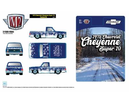 (Preorder) M2 Machines 1:64 1973 Chevrolet Cheyenne Super 10 Custom SS "SS454" Holiday Edition - Hobby Exclusive