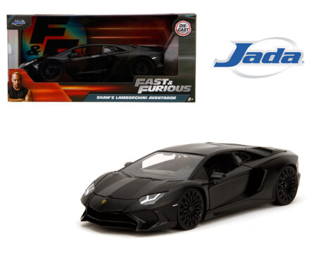 Jada 1:24 Shaw's Lamborghini Aventador - Matte Black - Fast & Furious
