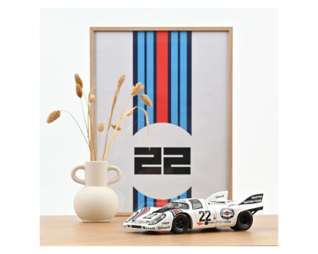 Norev 1:18 Porsche 917K Winner France 24h Le Mans 1971 - #22 Marko / van Lennep - Martini Livery - Image 2