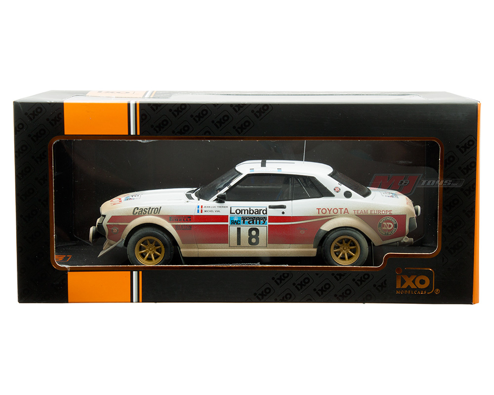 IXO 1:18 1977 Toyota Celica 2000 GT (RA21) #18 RAC Rally J. L.