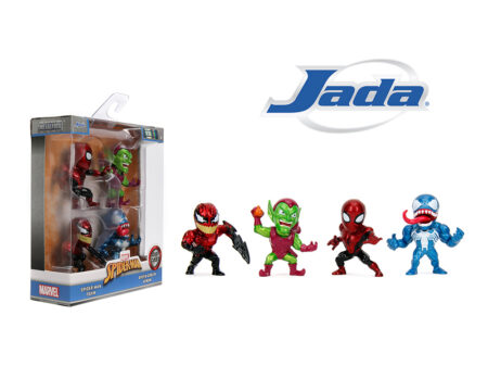 Jada 2.5" MetalFigs Marvel Spider-Man 4-Pack