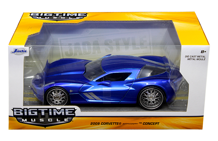 Jada 1:24 2009 Chevrolet Corvette Stingray Concept Blue