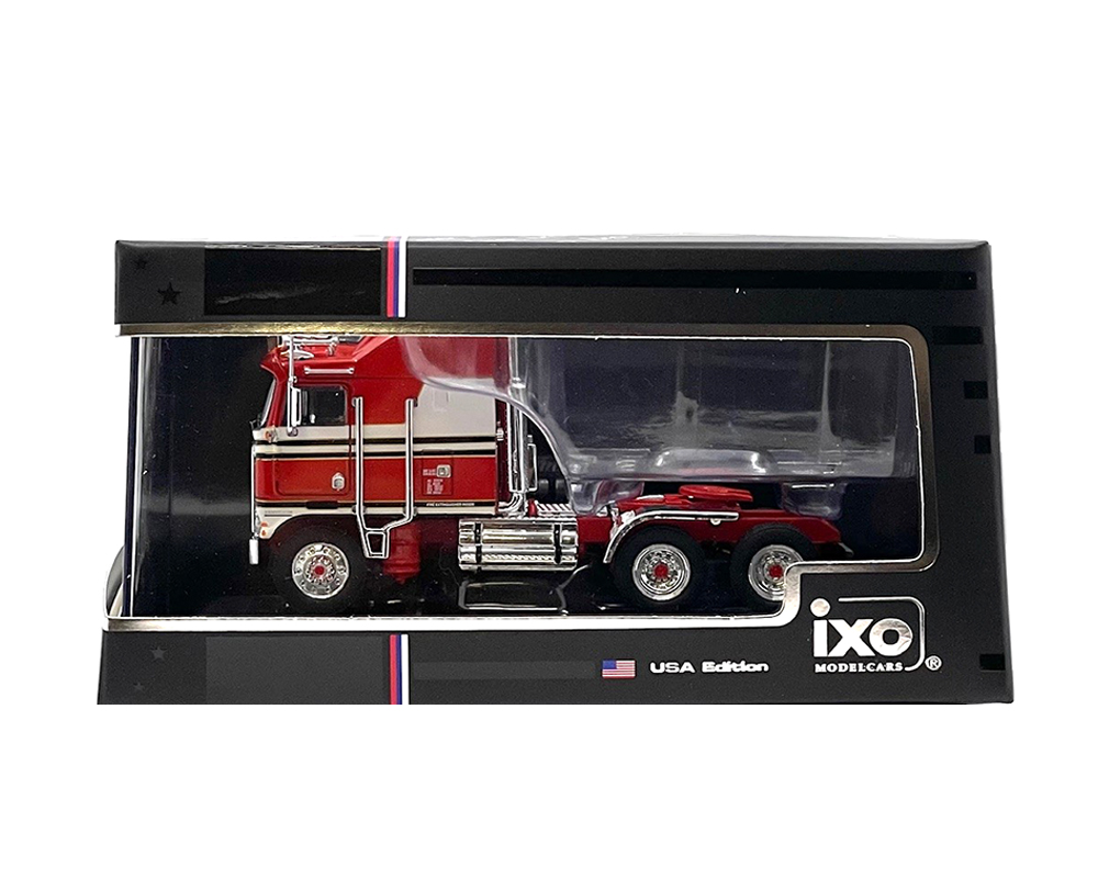 IXO Models 1:64 1976 Kenworth K100 Aerodyne Semi Truck - Red - M
